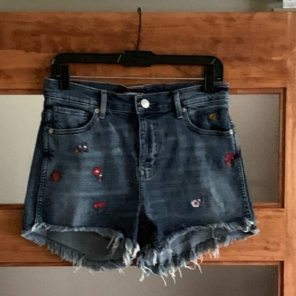 Express embroidered Jean short